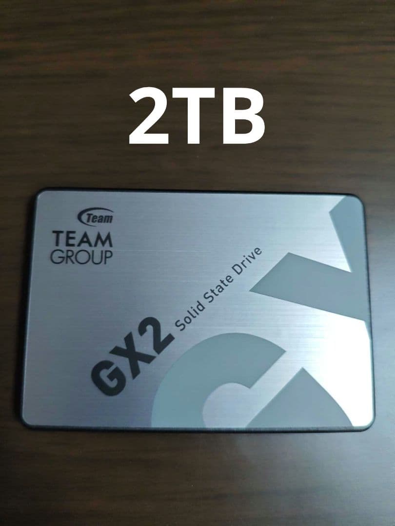 ほぼ未使用 team sata SSD GX2 2TB