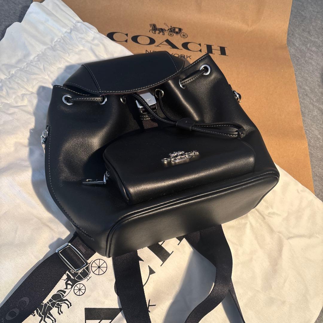 コーチ レザーバッグ ペース バックパック リュック CR100 ブラック