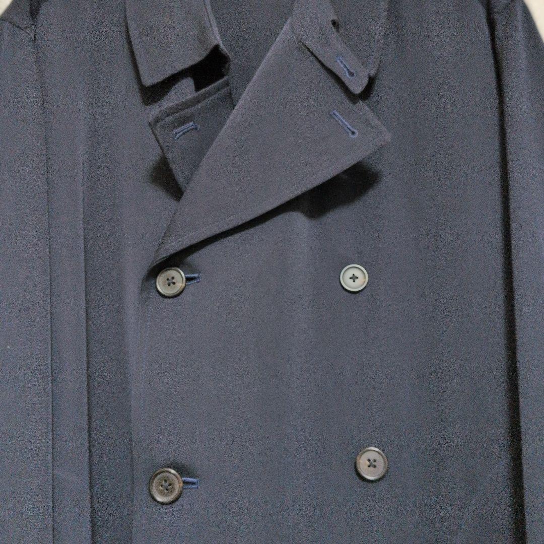 Y's for men ワイズフォーメン ダブルハーフコート Mサイズ ネイビー