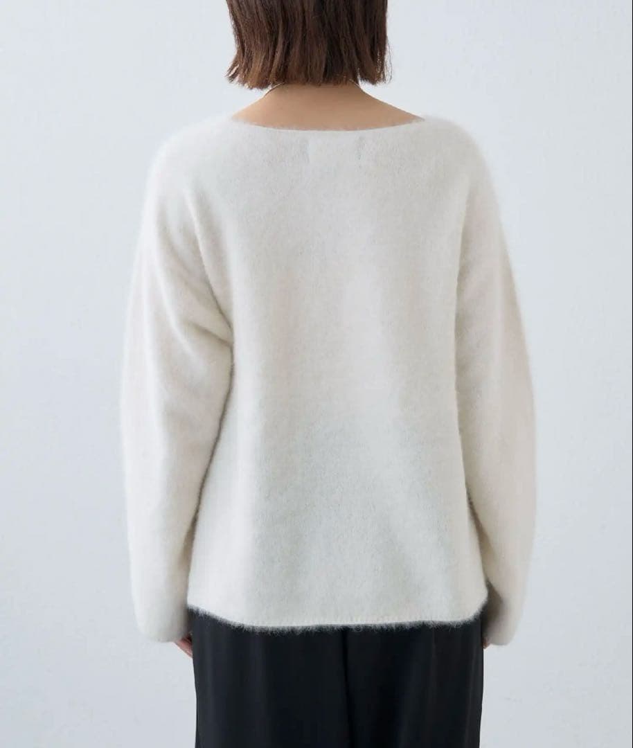 美品【omekashi】ファーカシミヤプルオーバー