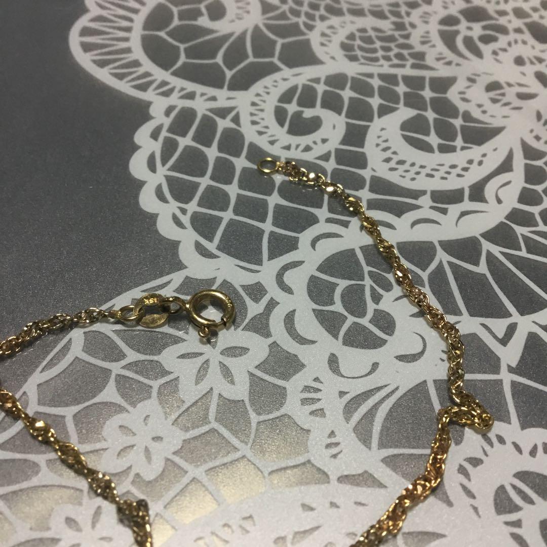 k18ゴールド ブレスレット ロブスタークラスプ 1、66g