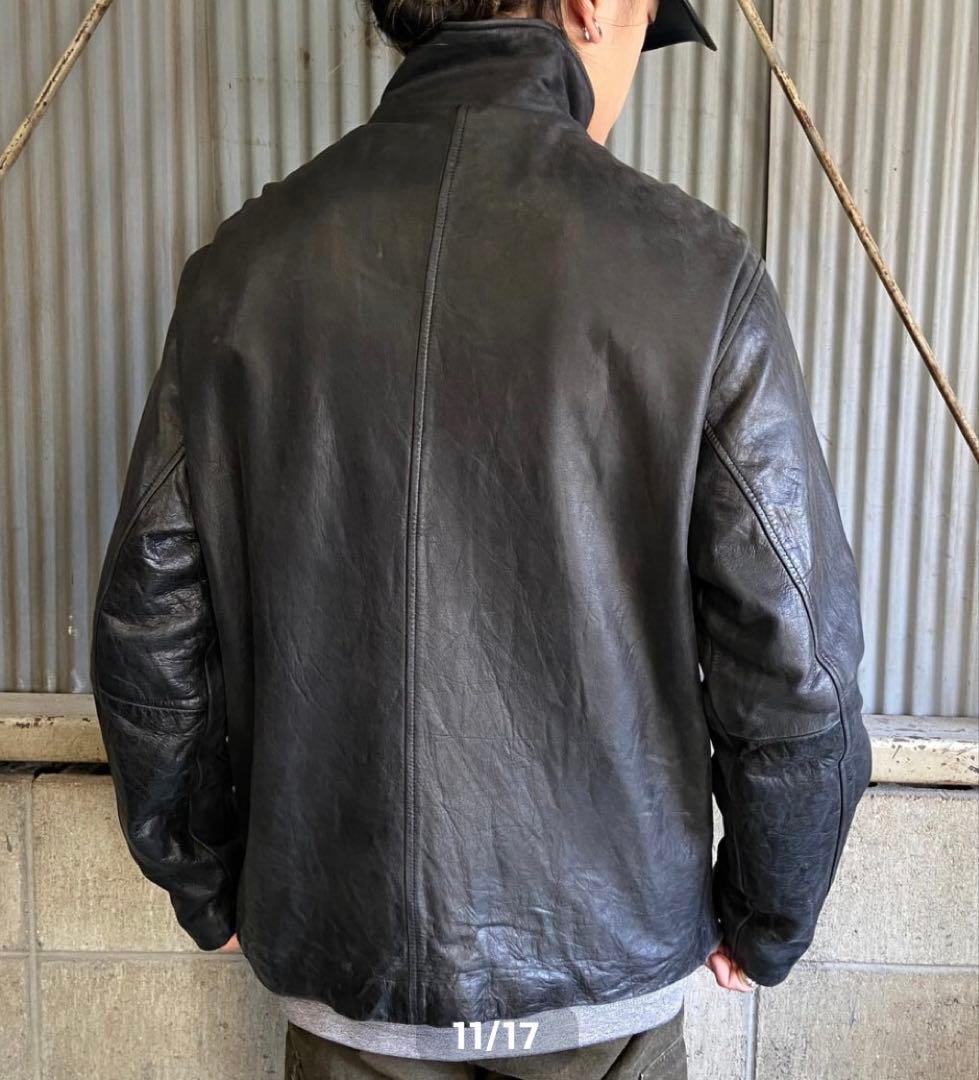 田*中様 OLD GAP レザージャケット スタンドカラー Lサイズ ブラック