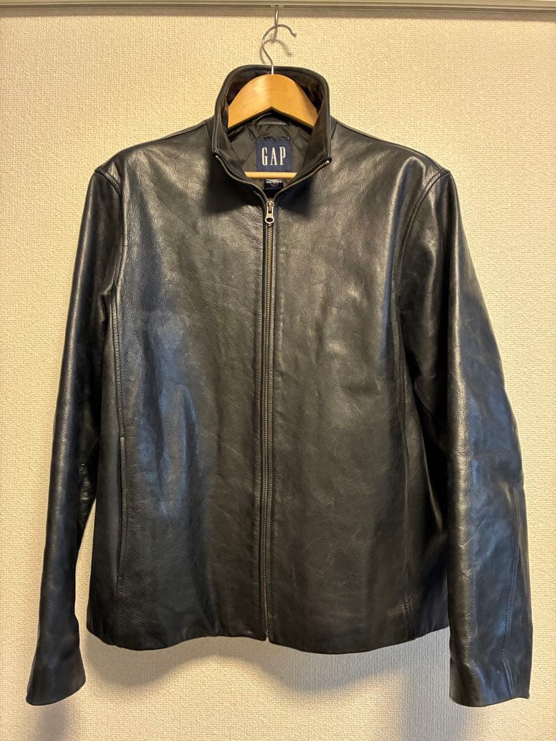 田*中様 OLD GAP レザージャケット スタンドカラー Lサイズ ブラック