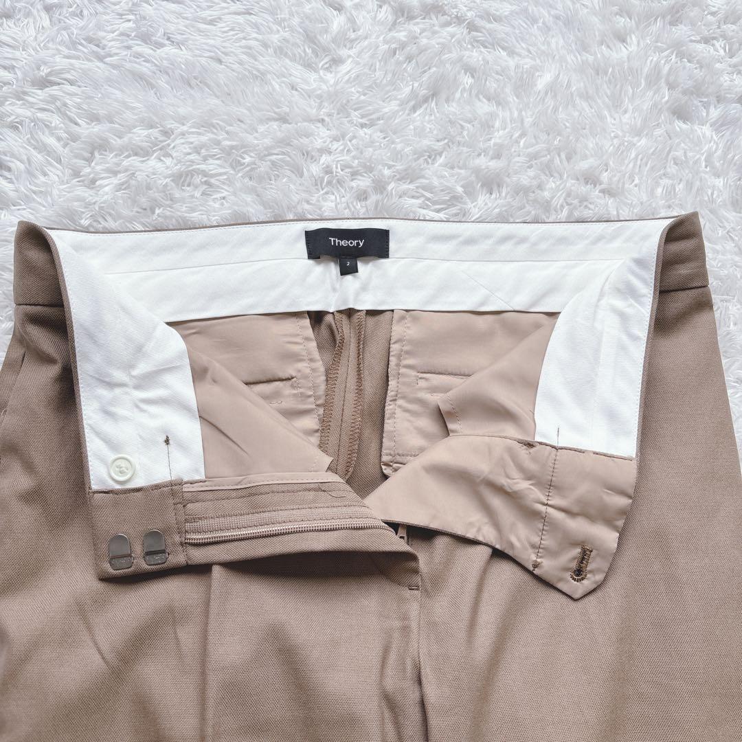 白いひつじ様　Theory パンツスーツ STRETCH CANVAS ノーカラ