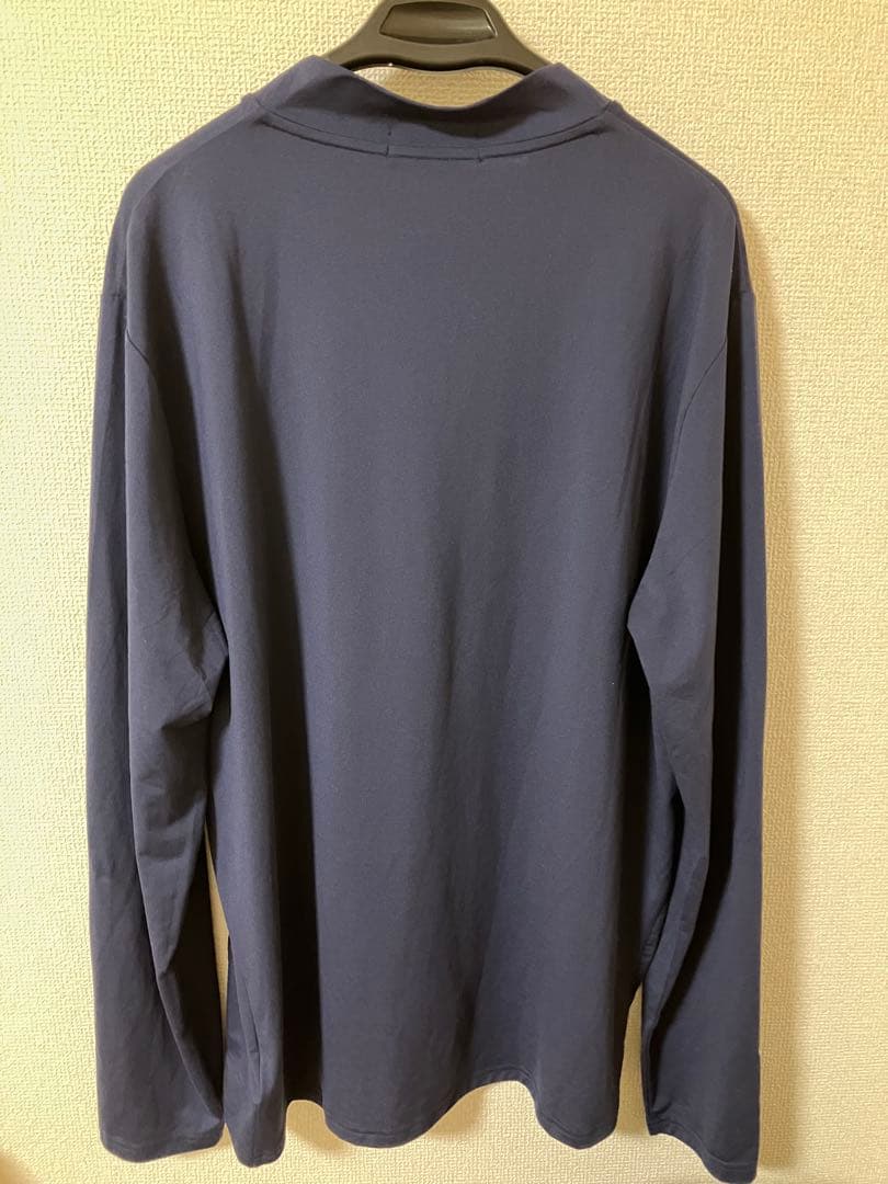 RLX ゴルフ ジャージ モックネック ロング スリーブ シャツ L ネイビー