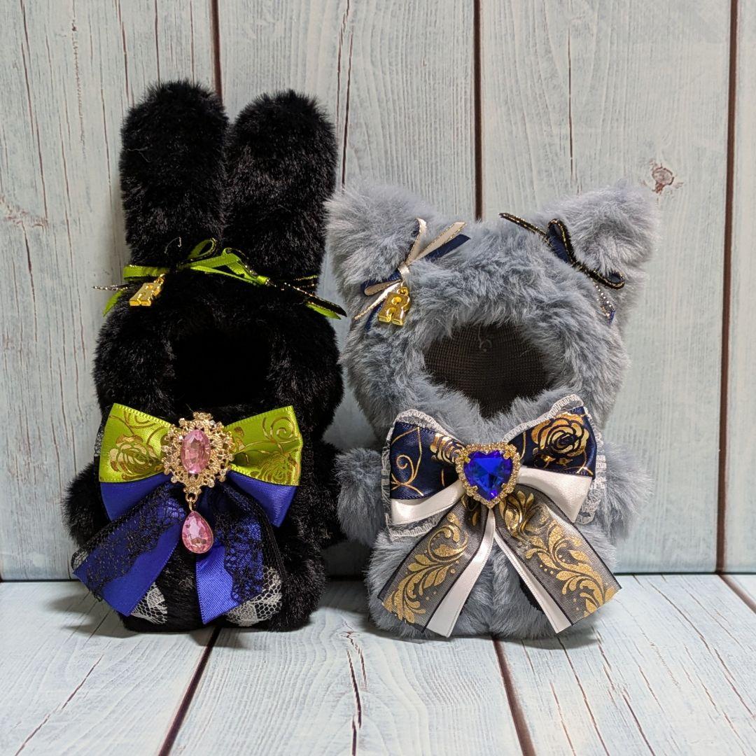 ぬい服 にじぱぺっと　オーダー うさぎ くま ねこ おすわり　にじぱぺ