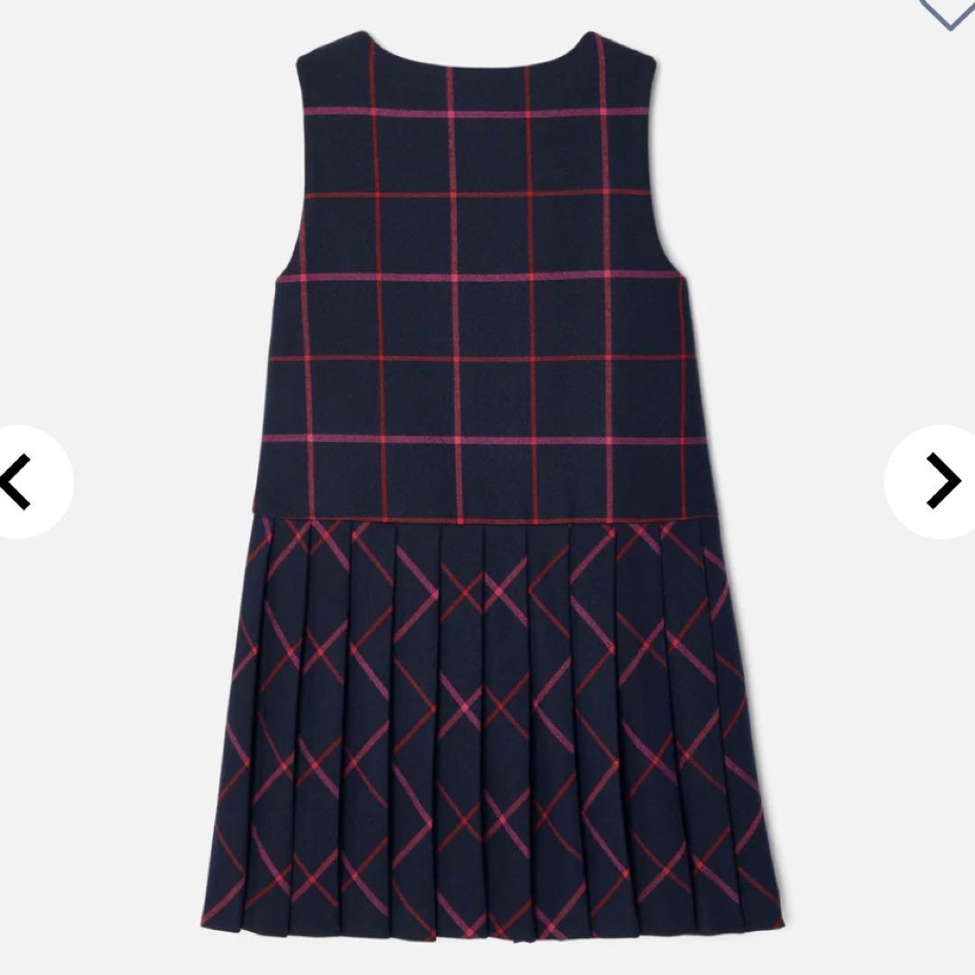 ☆jacadi☆LAMBERTINE - タータンチェック柄プリーツワンピース