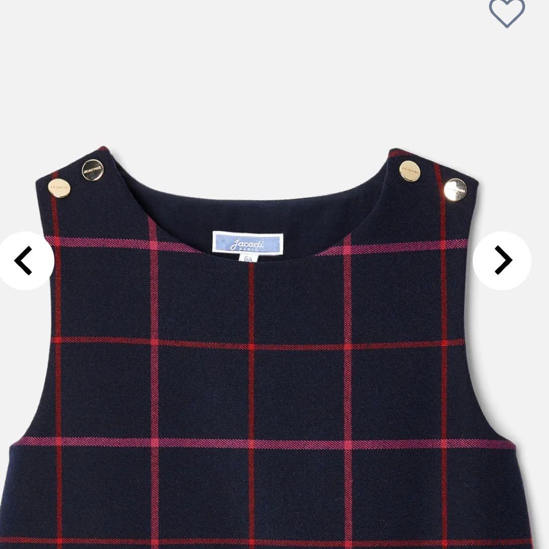 ☆jacadi☆LAMBERTINE - タータンチェック柄プリーツワンピース