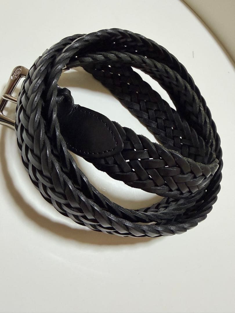 J&M DAVIDSON メッシュベルト 黒 スペイン製25mm 中古美品