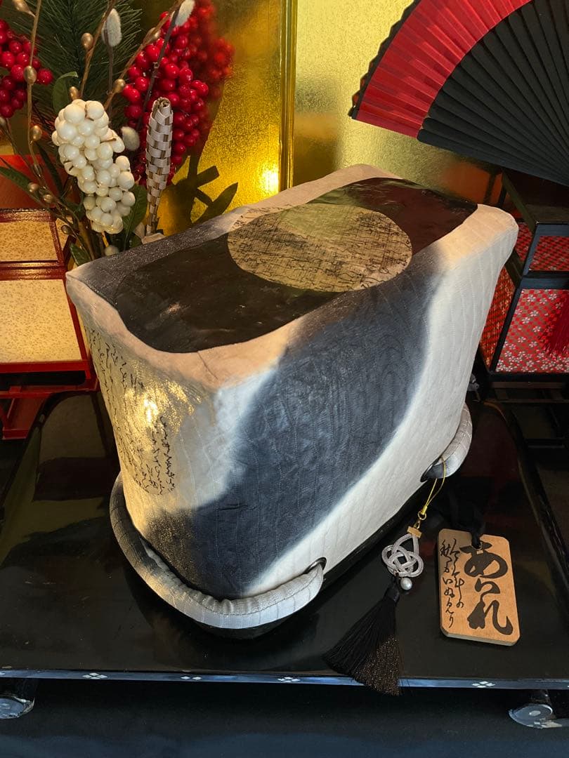 一閑張り　一閑張りバッグ　古文書　和紙　花絵柄　着物　京友禅　正絹　墨波紋様