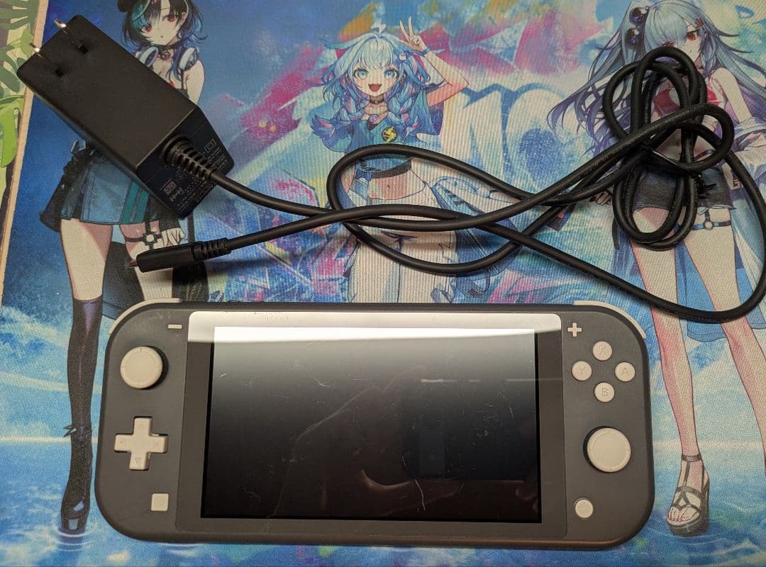 ま*め様 [ Switch Lite ] グレー 本体〈収納バッグ＆ACアダプタ