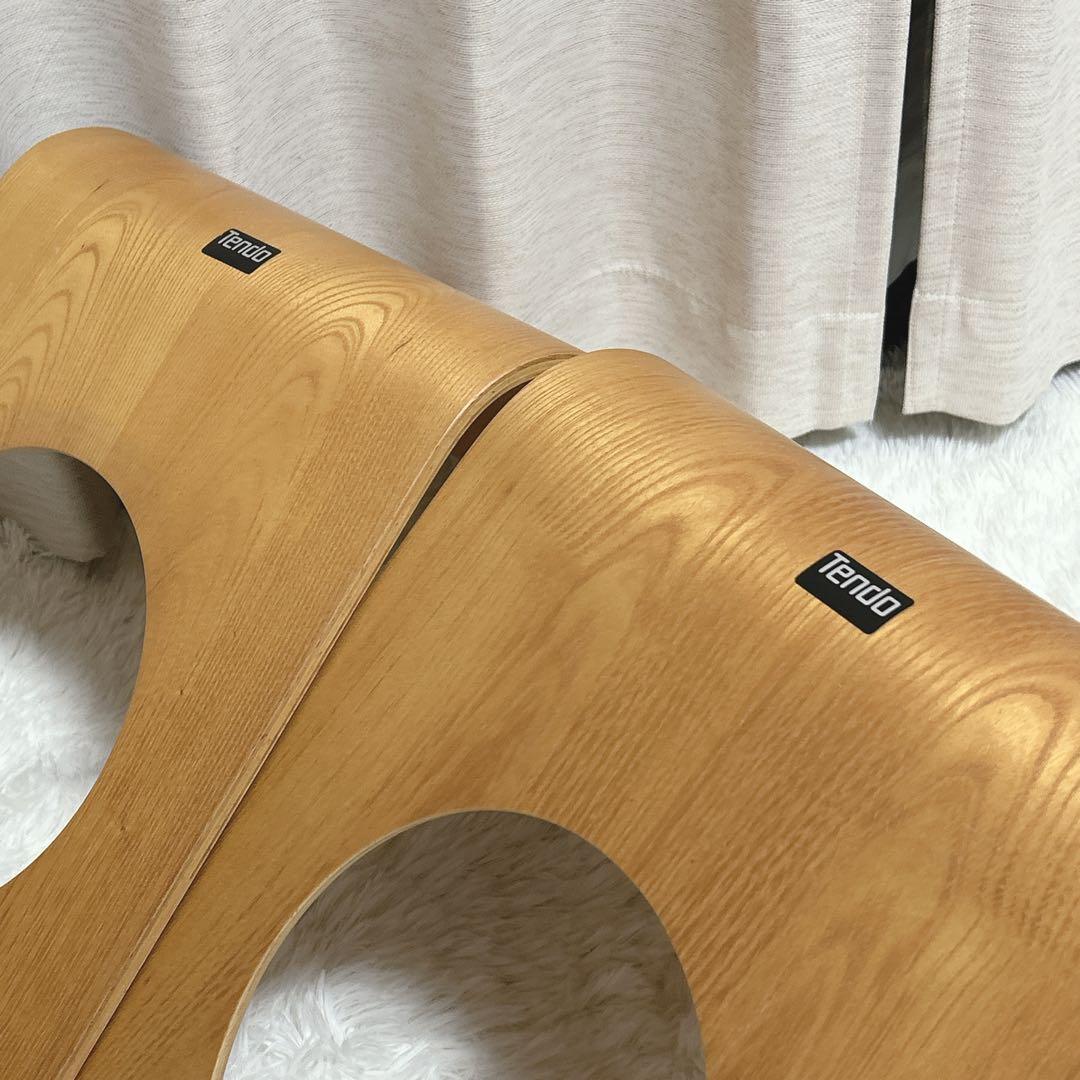 ◎未使用級◎　天童木工　曲げ椅子　座椅子　2脚セット　tendo