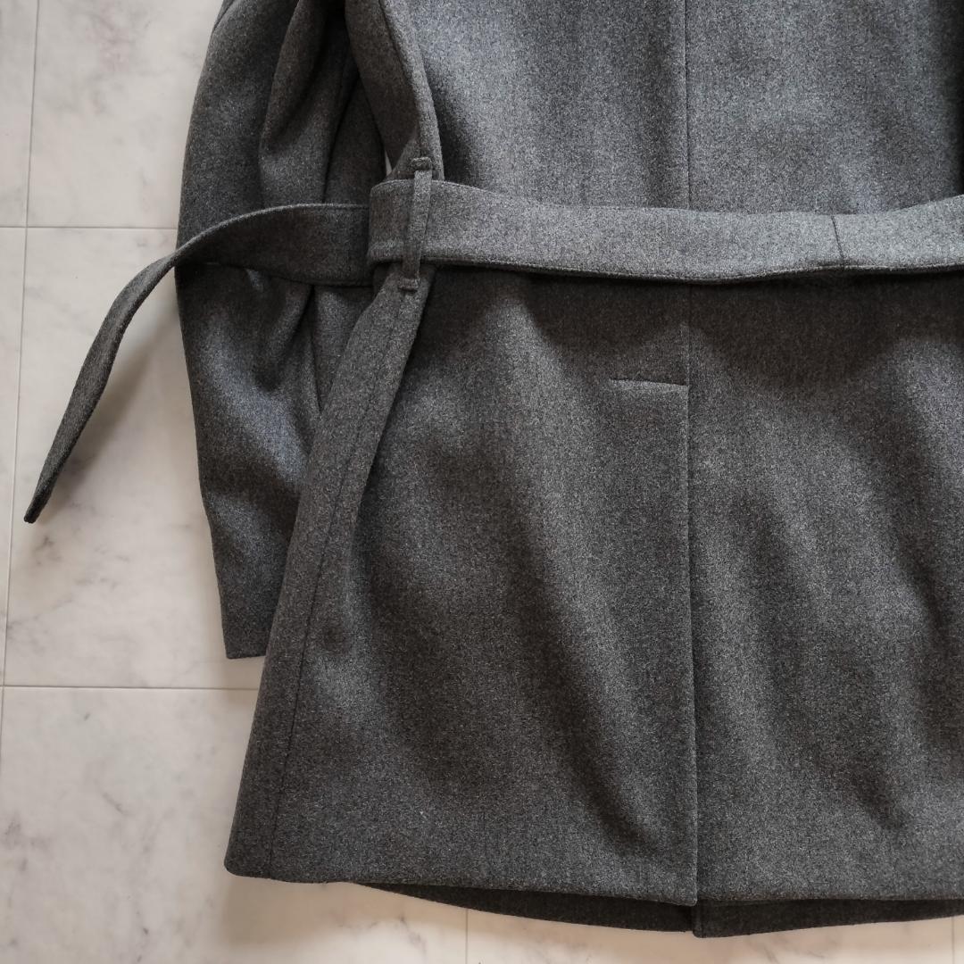 マッキントッシュ 英国製 ウールベルテッドステンカラーコート 38 M グレー