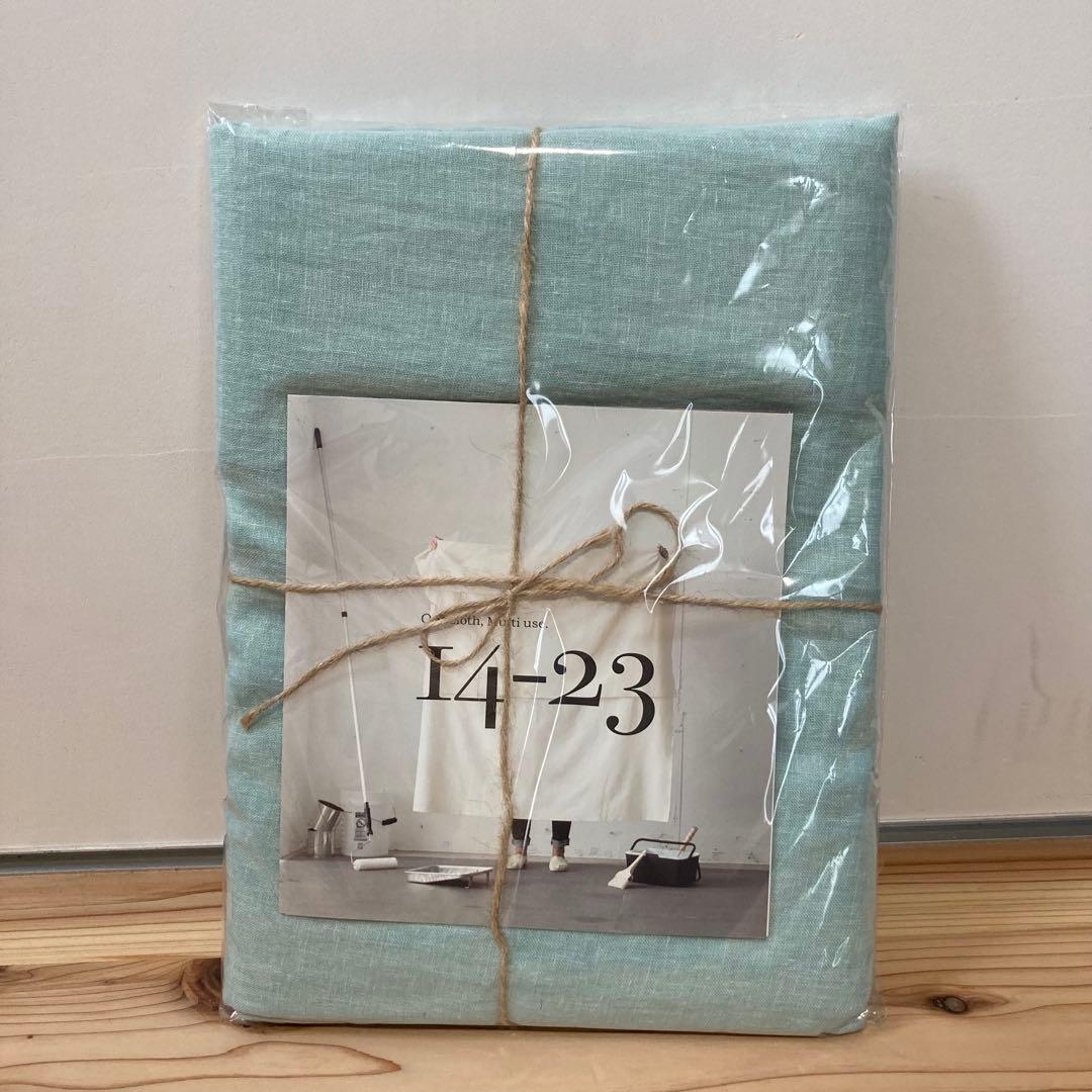 ieno textile 14-23 TOSS ミント ポリエステル　リネン