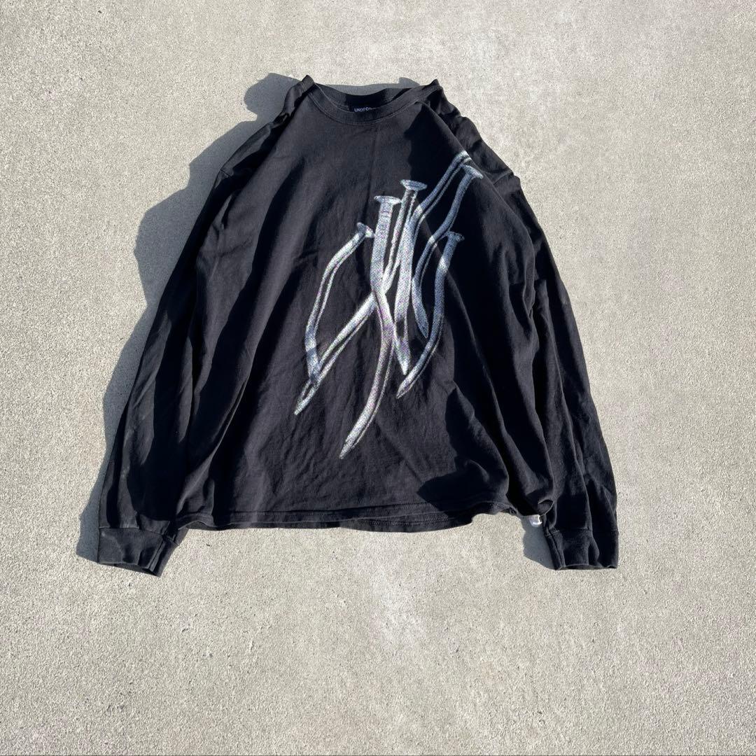 【希少】04ss UNDERCOVER 歪み期 archive ロンＴ 釘 裏原