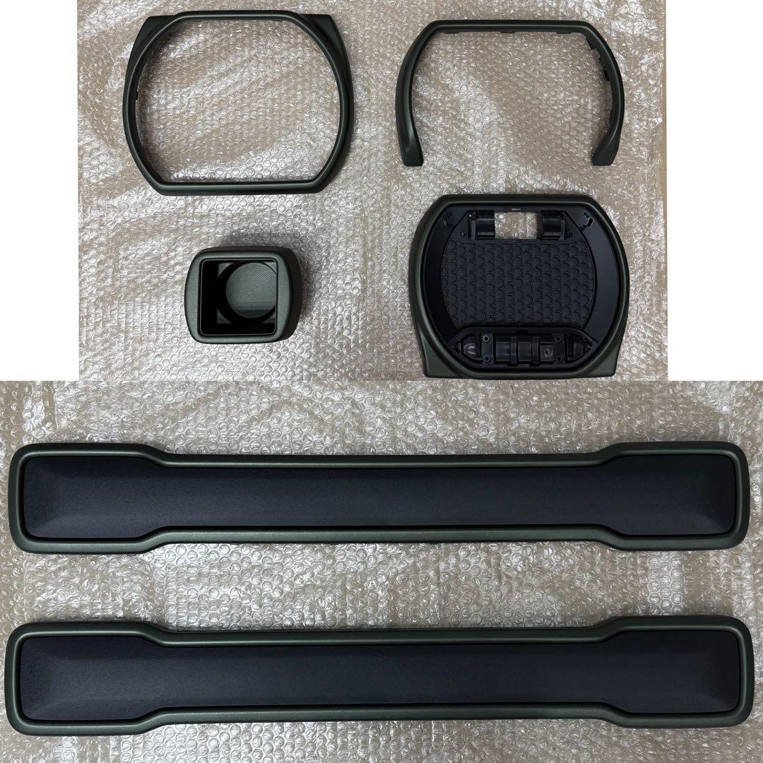 ハスラー純正　インパネガーニッシュ　セット　マットカーキメタリック