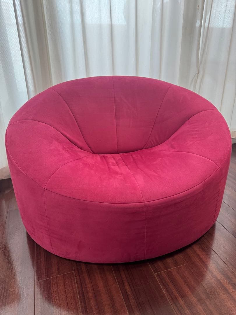 リーンロゼ　パンプキン ピンク 1人掛けソファ　オットマンは別売り