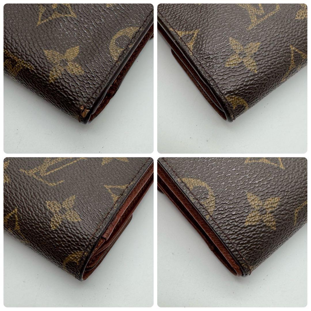 美品✨️ルイヴィトン　モノグラム　ポルトトレゾール　エテュイパピエ　三つ折り財布