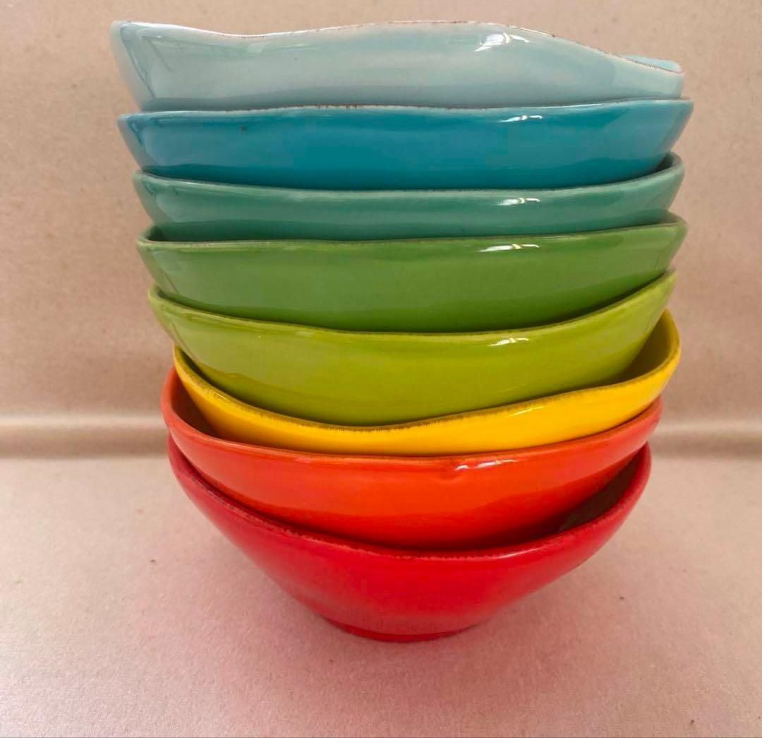 rice シリアルボウル8枚　陶器製　デンマーク　キッチン雑貨　かわいい