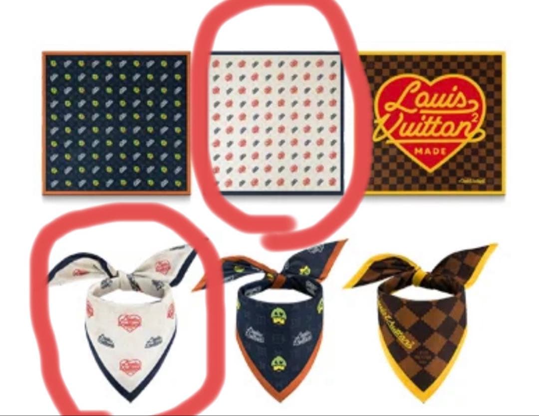 LOUIS VUITTON バンダナ/スカーフヴァージルxNIGOコラボ