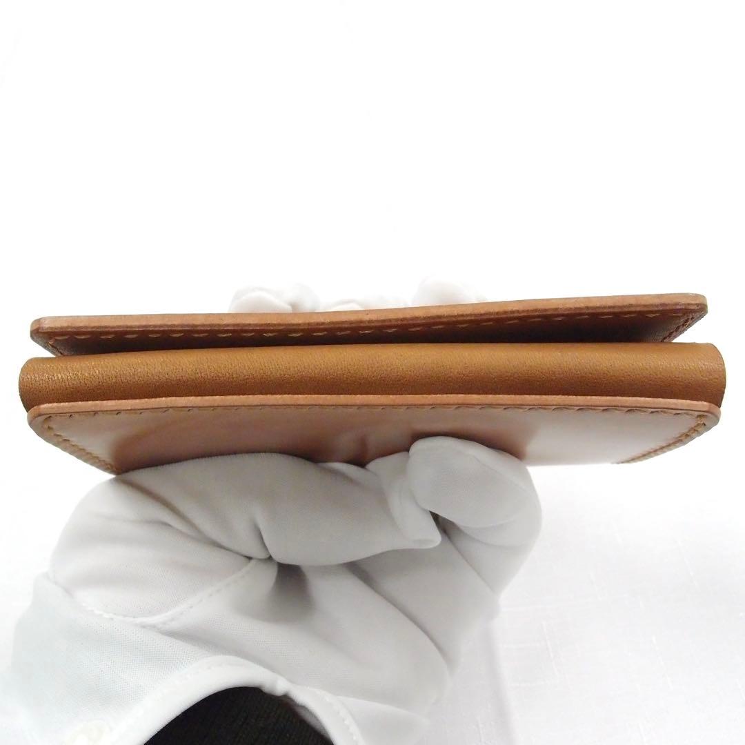 T*a様 カード＆ケース オイルコードバン 新喜皮革 ナチュラル ミニ財布