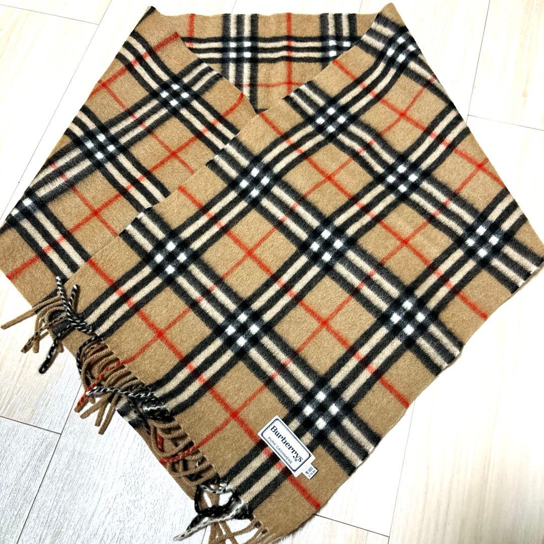 Burberrys バーバリー マフラー ノバチェック カシミア　ヴィンテージ