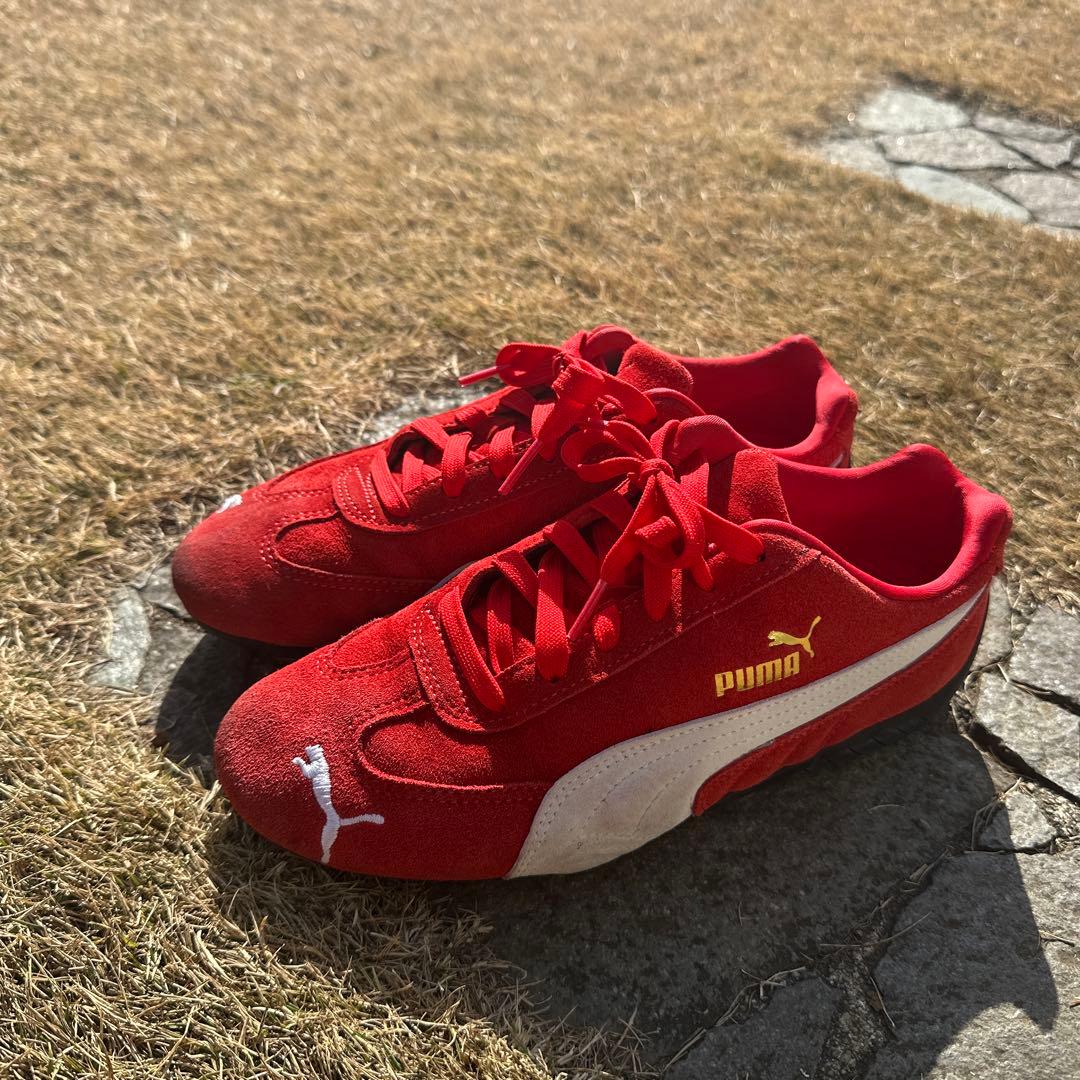 プーマ　スピードキャットOGスニーカー　赤
