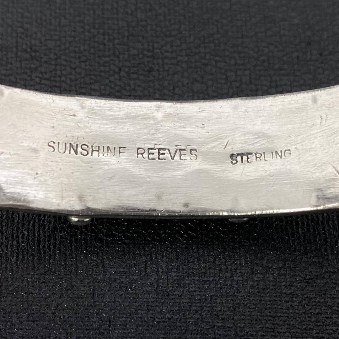 NAVAJO SUNSHINE REEVES ターコイズ スタンプワークバングル