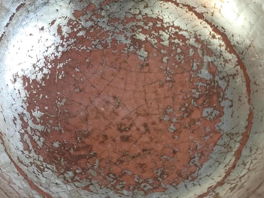 茶道具 嶋台茶碗 赤楽 金銀 一対 共箱 DT746