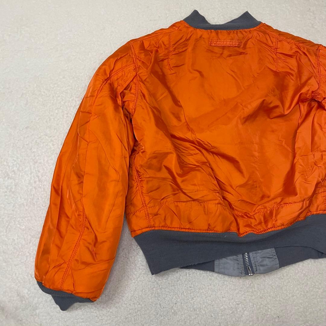 ALPHA アルファ MA-1 フライトジャケット USA M 90s グレー