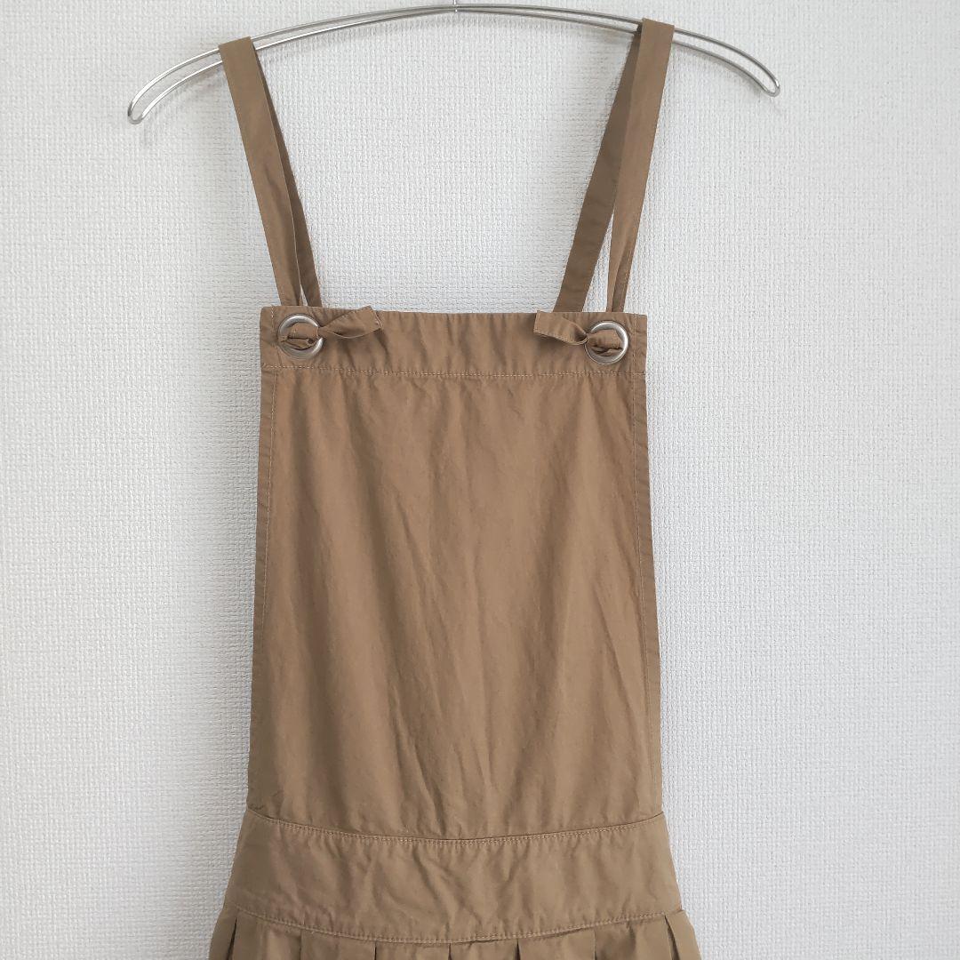 HARVESTY　新品　サーカスエプロン　サロペットキュロット　ベージュ　日本製