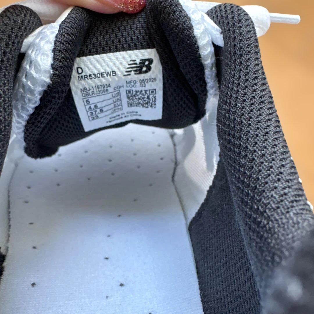 KN　美品☆ニューバランス MR530EWB ブラック ホワイト 23cm