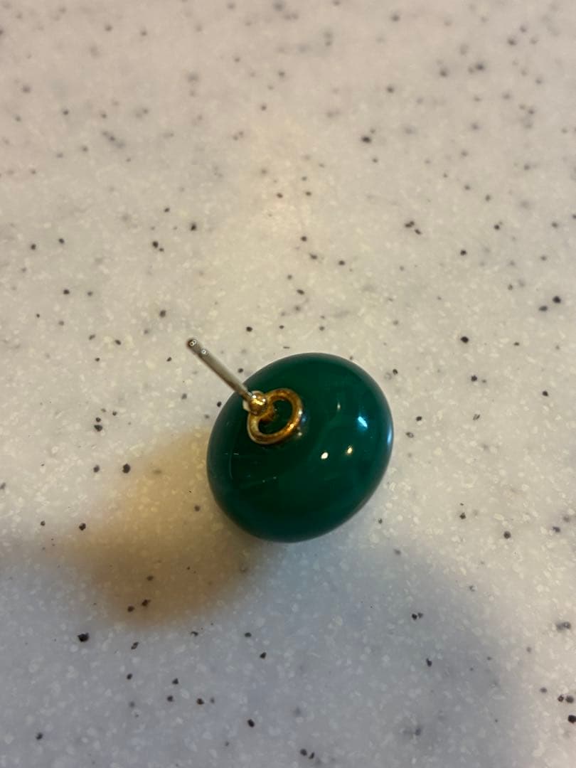 ANTONINI グリーンジェイド(翡翠)xゴールドピアス