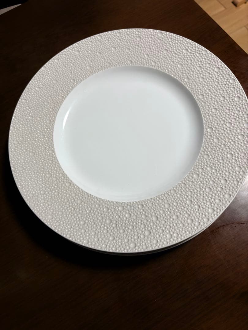 Bernardaud テクスチャー付き　大皿　ホワイトプレート