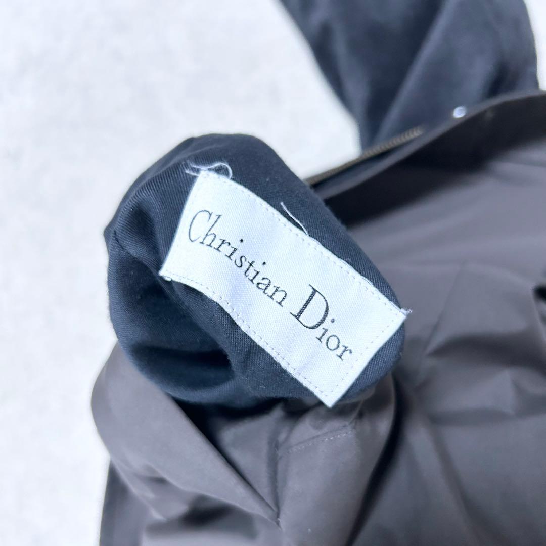 美品　クリスチャンディオール　リバーシブル　ステンカラーコート　起毛コート　L
