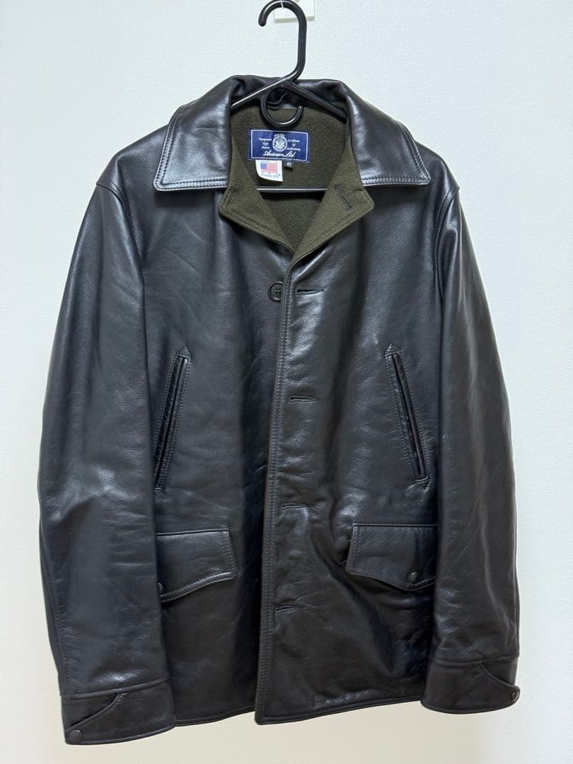 11/30まで値下げ:ほぼ未使用 AVIREX レザースイッチヤードコート