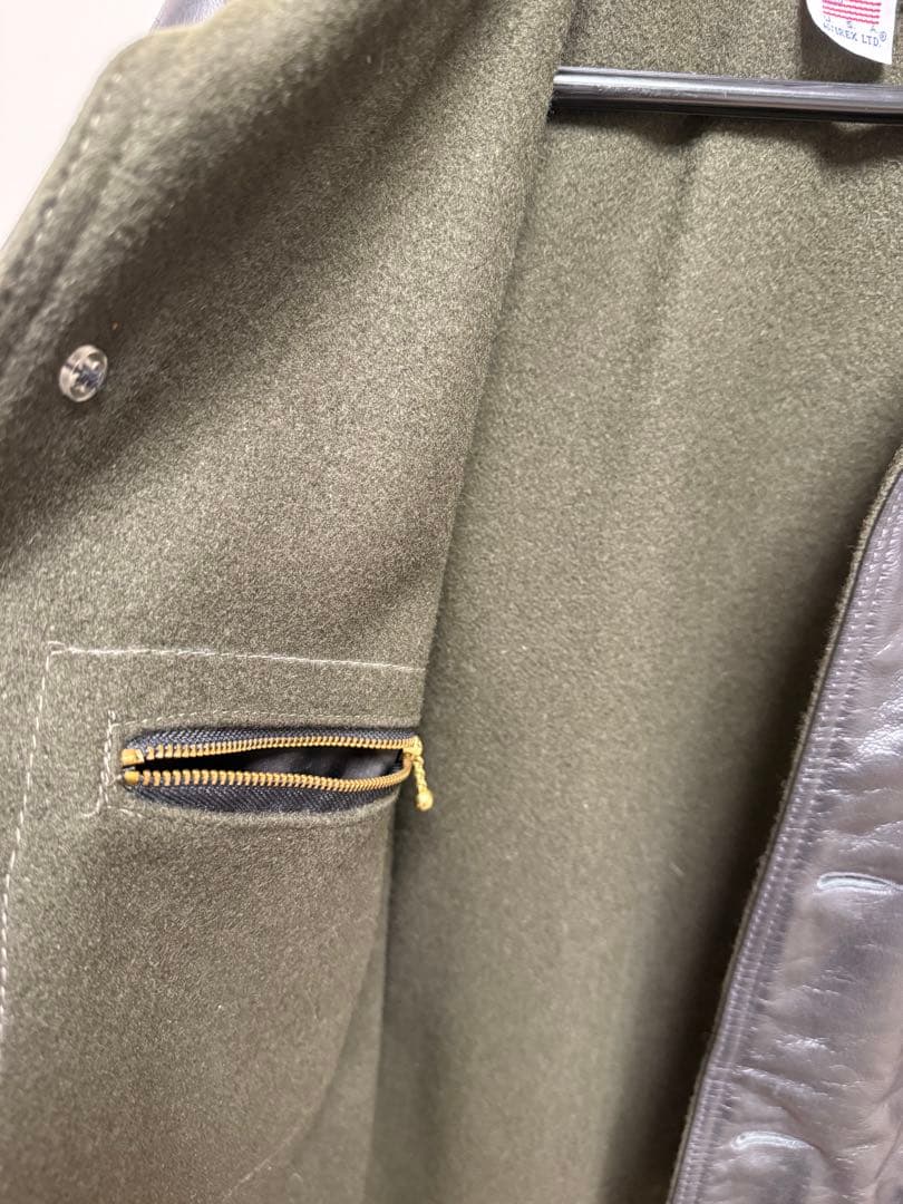 11/30まで値下げ:ほぼ未使用 AVIREX レザースイッチヤードコート