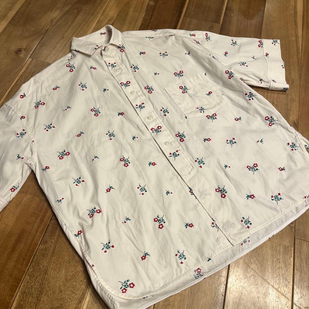 TICCA フラワー エンブロイダリーシャツ　半袖