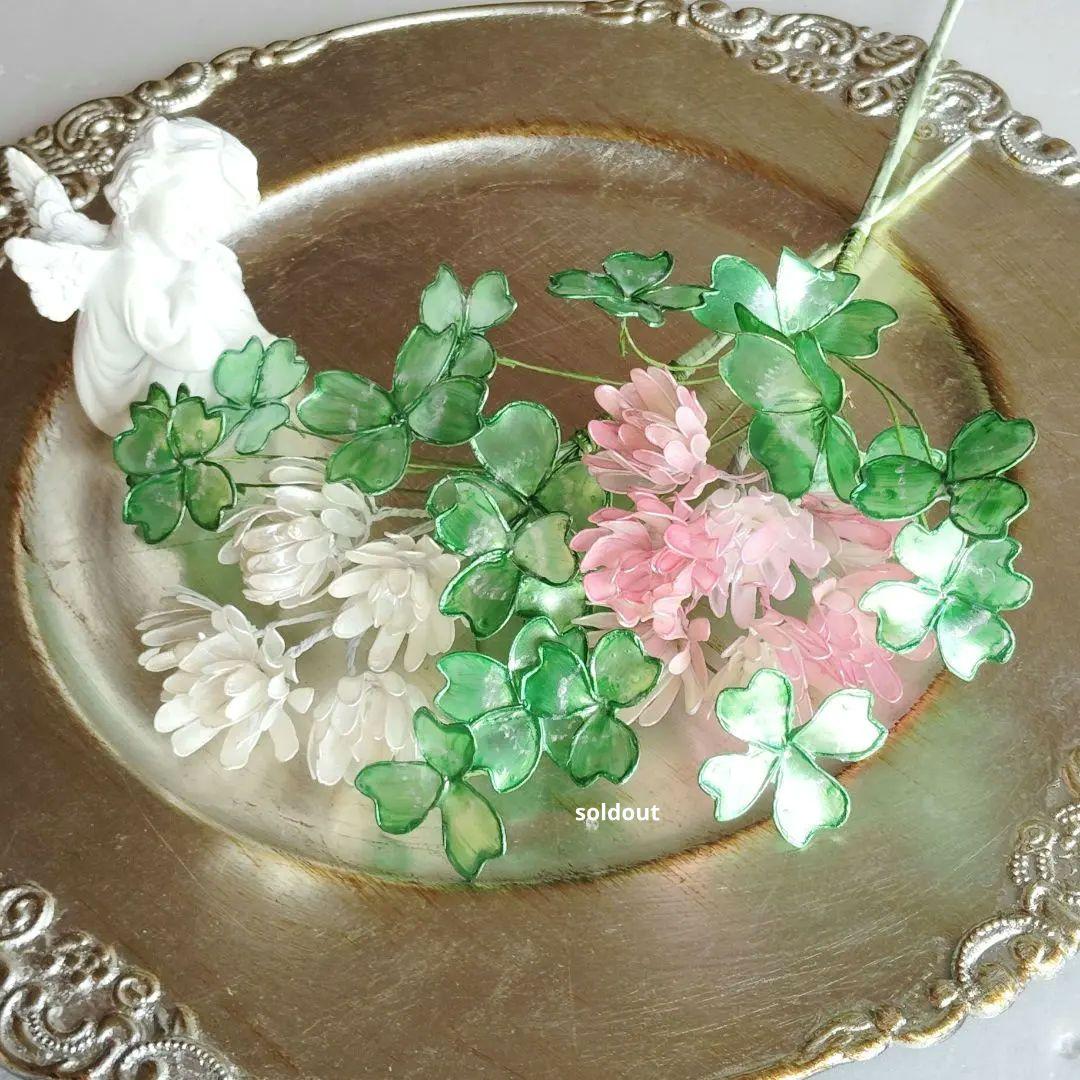 クローバー　　ディップフラワー（ワイヤークラフト）