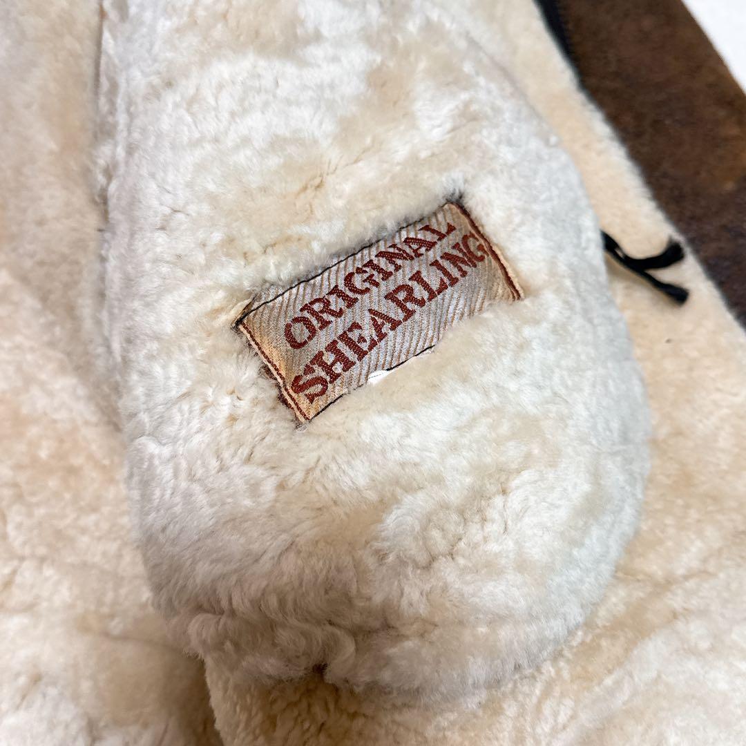 美品✨ B-3 ムートン フライトジャケット 2XL 大きいサイズ ブラウン