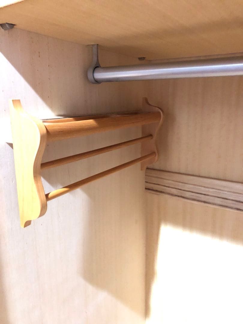 府中家具 洋箪笥 ミラー付き3枚扉