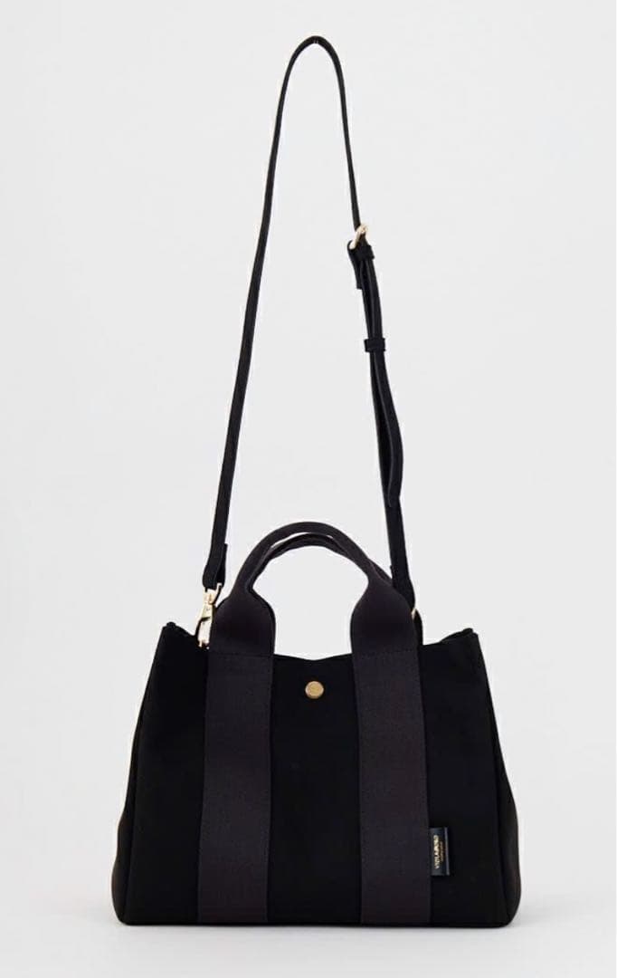 VIOLAd'ORO ブラック ベロア トートバッグ　M