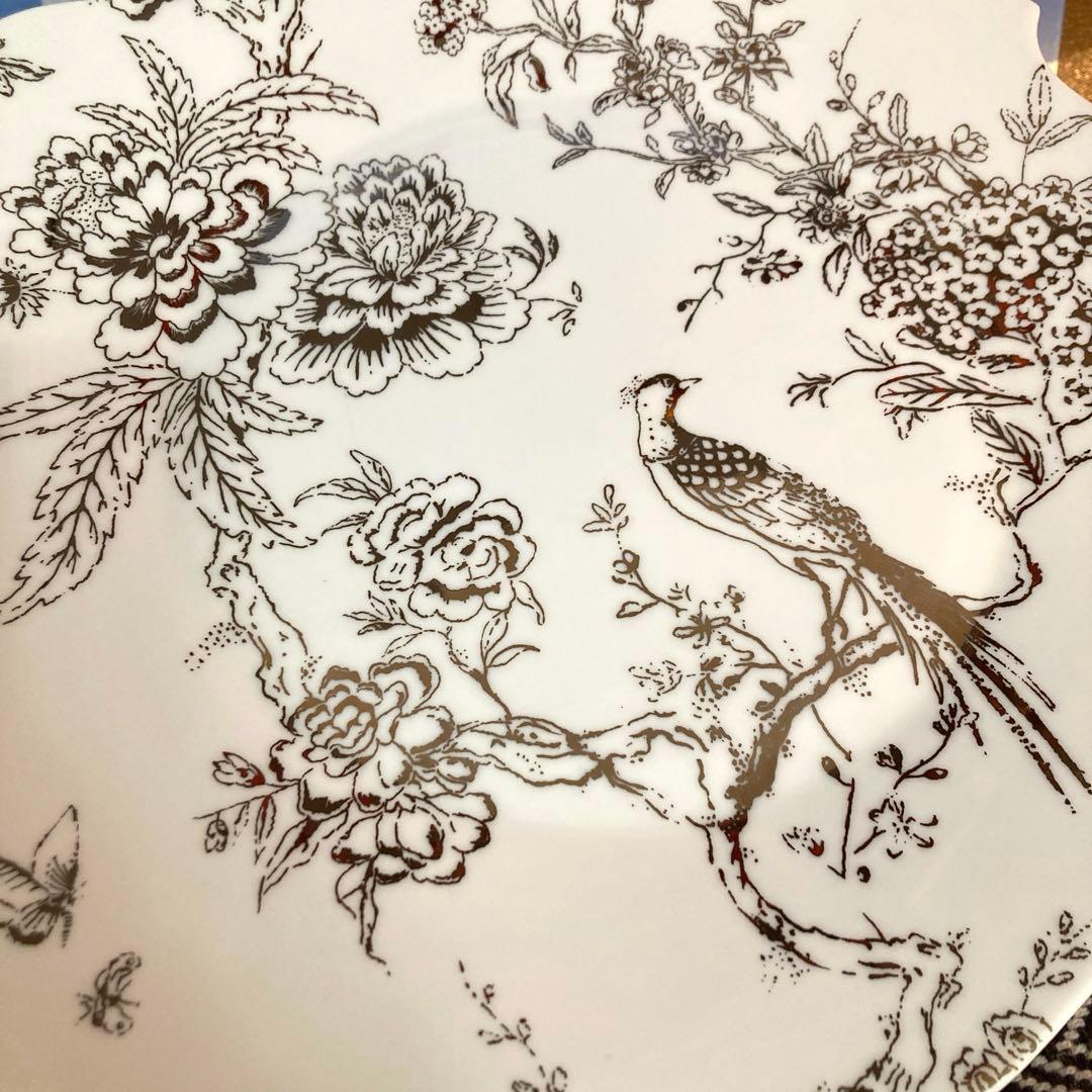 【希少33㎝】ウェッジウッド　ジャスパー　コンラン　バロック　プラチナ　大皿１枚