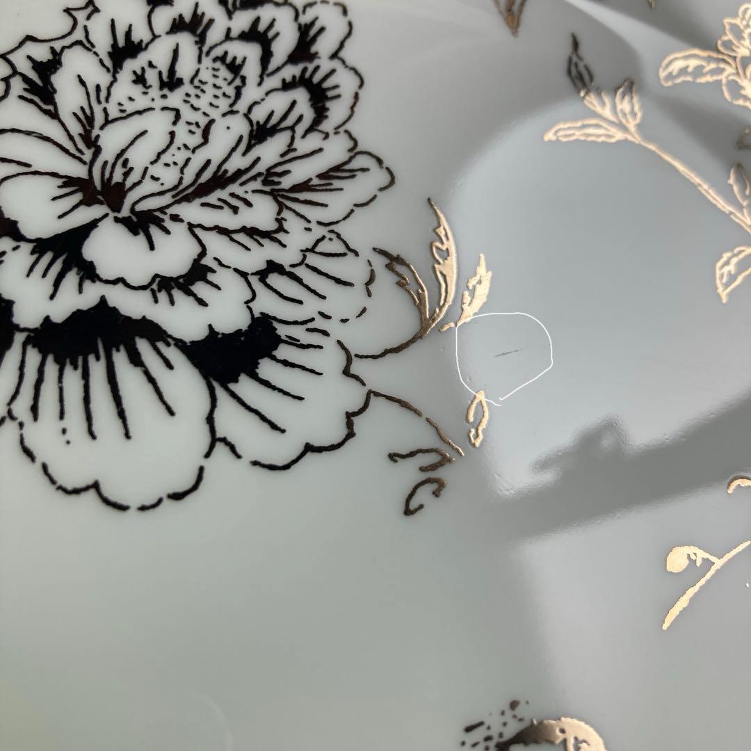 【希少33㎝】ウェッジウッド　ジャスパー　コンラン　バロック　プラチナ　大皿１枚