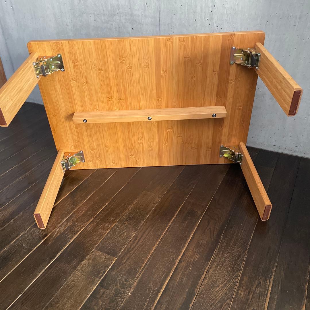 み*り様 テオリ　竹　折りたたみ机　TEORI
