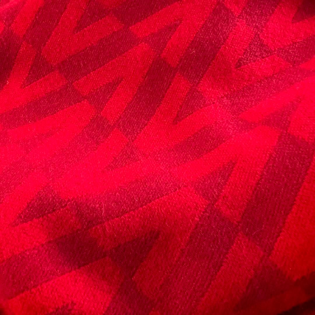 【極美品】VALENTINO ヴァレンチノ ブランケット レッド 大判