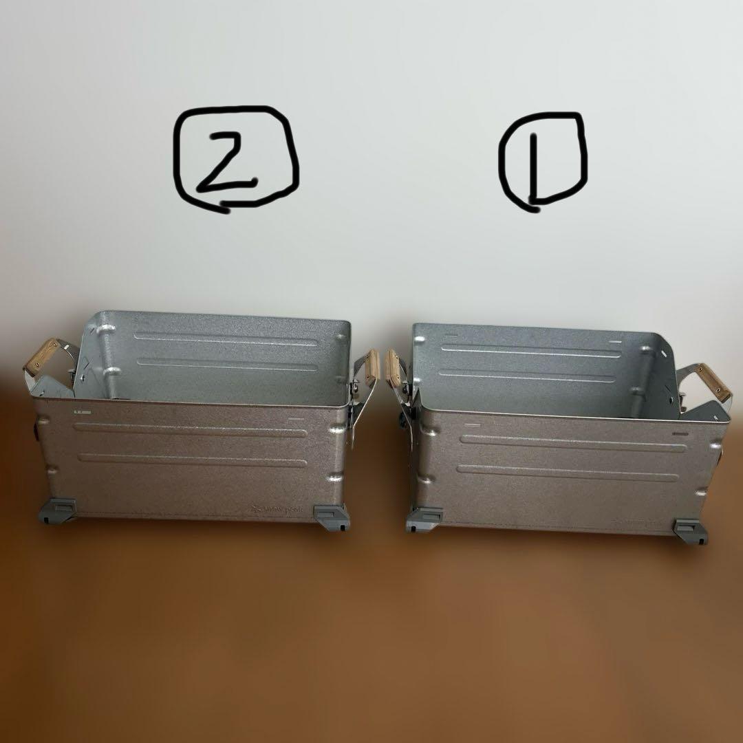 ag　スノーピーク シェルフコンテナ25 2個セット