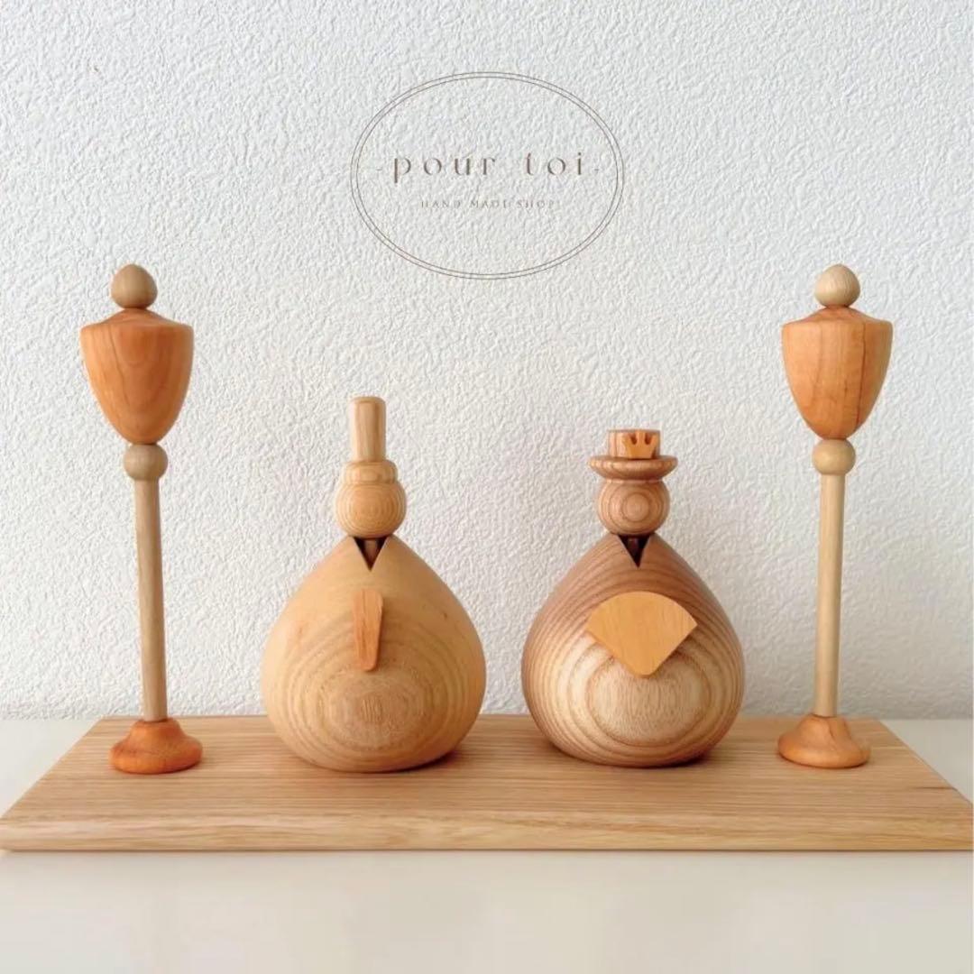 木製 雛祭り飾り セット