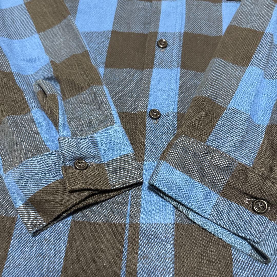 ク*ク様 FIVE BROTHER 70~80年代 三角タグ ネルシャツ USA