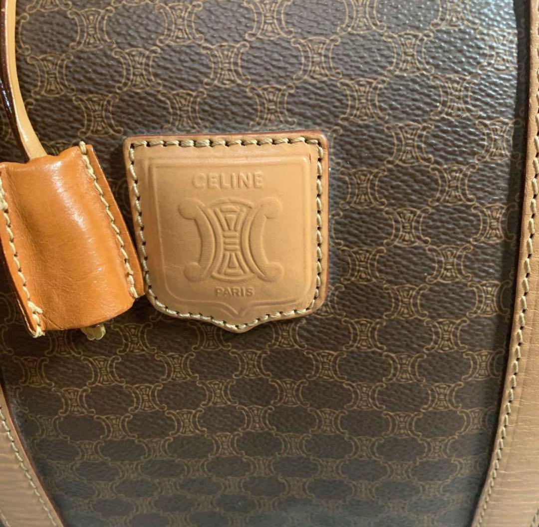 CELINE ボストンバッグ　マカダム柄